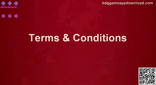 Bdg Game App Download Terms and Conditions